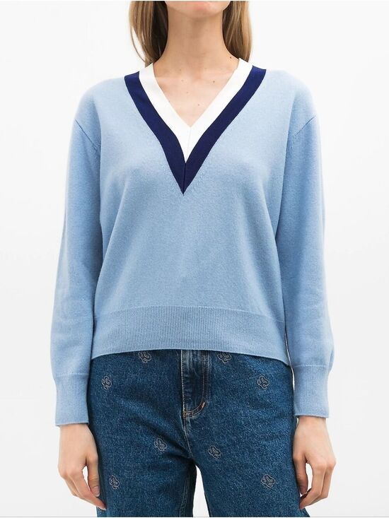 Sandro Paris Sweaters - Sandro Wool And Cashmere Blend V-Neck Sweater
